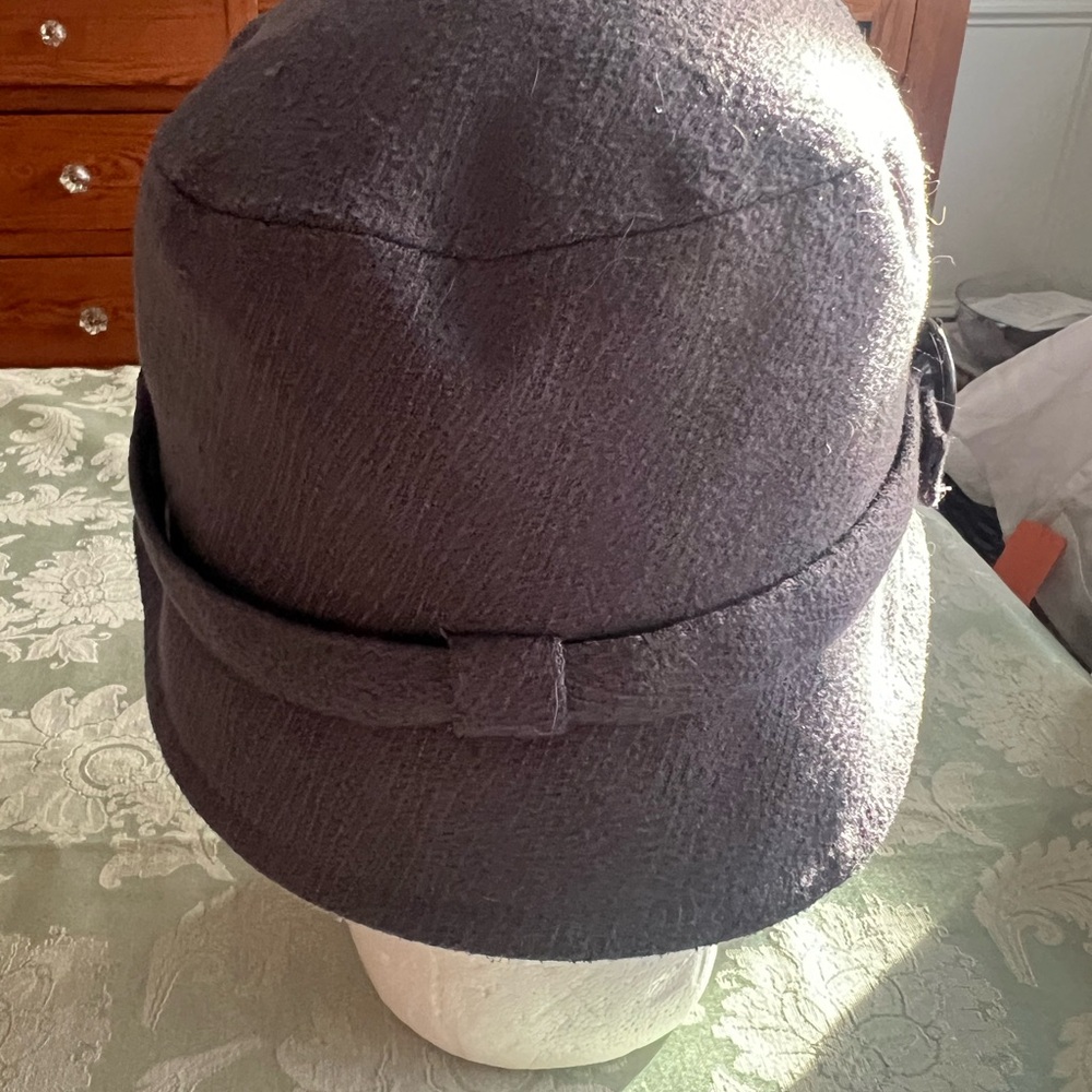 Grey Hat with Rhinestone Accent - Picture 4 of 4